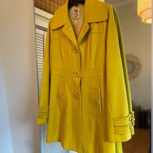 Mustard Yellow Peacoat